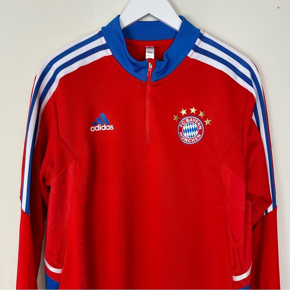 Adidas Bayern Munich 1/4 Zip Top Long Sleeve 2022-23 - Picture 2 of 8